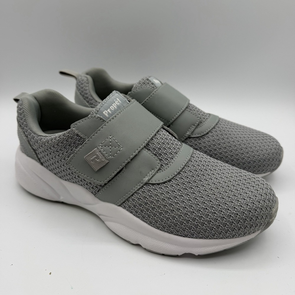 Propet Stability X Strap Walking Shoes Womens Sz 8 M(B) Grey Comfort Sneakers‎